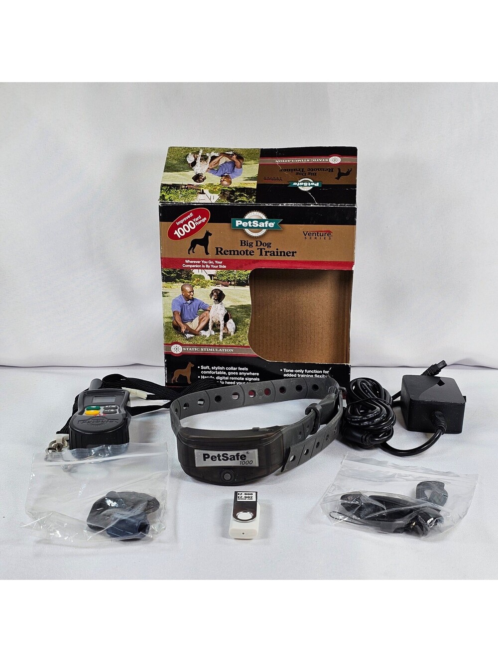 PetSafe Venture Series Big Dog Remote Trainer 1000 Yard Range Black Tested